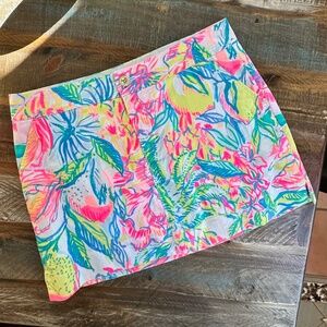 Lilly Pulitzer Blue Pink Mini Pencil Skirt Resort Wear
